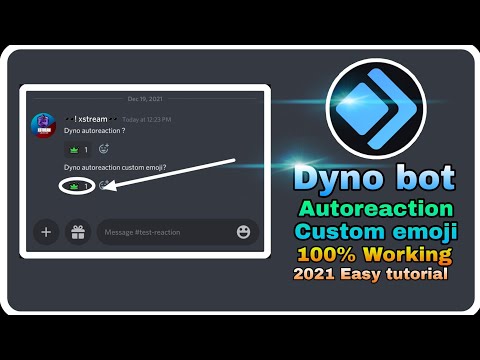 Dyno bot autoreaction || nitro emoji autoreaction || custom emoji autoreaction on all messages