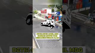 Detik-Detik Mobil MBG Nabrak Motor Viar Berujung Menghilang #bussid #shortsfeed