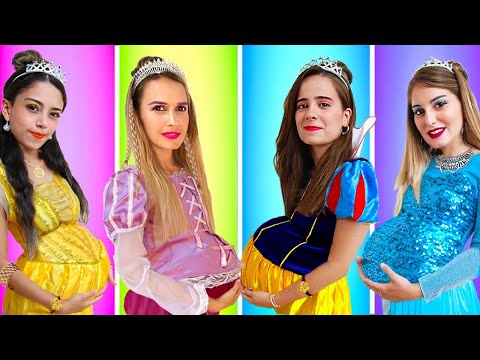 Princesas Presas na Mansão | Princesas Grávidas