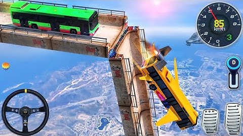 Vertical lImpossible Bus Mega Ramp -Bus Stunt Tracks Racing 3D - AndroidGamePlay