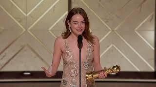 Emma Stone Wins Best Female Actor – Motion Picture Musical/Comedy I 81st Annual Golden Globes image