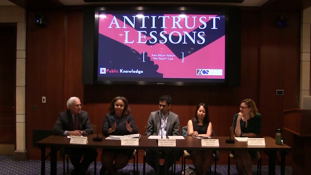 Antitrust Lessons From the "No Poach" Case in Silicon Valley