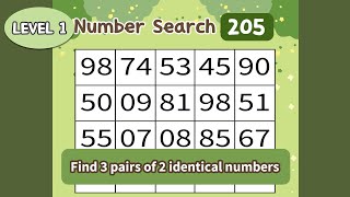 Only 3 Out of 100 People Find All the Hidden Numbers 1-205