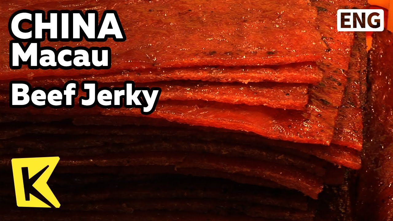 【K】China Travel-Macau[중국여행-마카오]육포거리, 숯불에 구운 육포/Beef Jerky/Pork/Beef