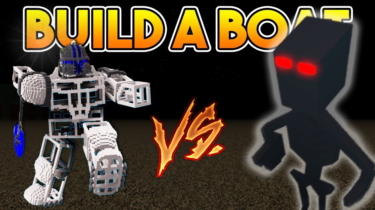 working robot vs skeleton boss build a boat for treasure