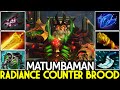 MATUMBAMAN [Wraith King] Situational Build Radiance Counter Brood Dota 2