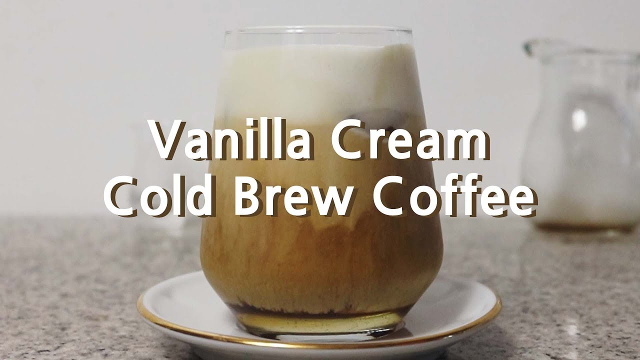 [홈카페] 바닐라크림 콜드브루 Vanilla Cream Cold Brew Coffee 드립백으로 간편하게 콜드브루 만들기