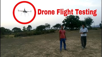 Drone Quadcopter F450 flight test