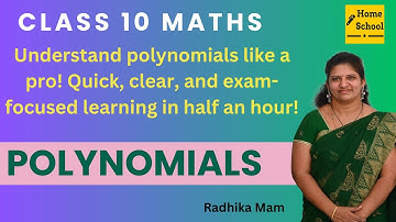 Polynomials complete chapter in oneshot |Revision with Radhika mam|Class 10 Mathematics