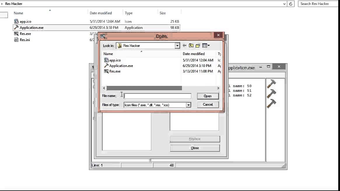 How to! How to change icon using reshacker. Using reshacker to change ...