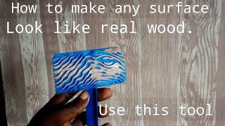 How To Use Wood Grain To Make Walls Look Like Real Wood, DIY, Step by Step Wood Graining Tools. screenshot 3