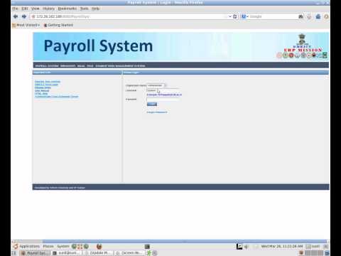 PayRollSystem login page