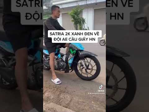 Video Satria 2k xanh đen nhập đội AE Cầu Giấy HN - youtube