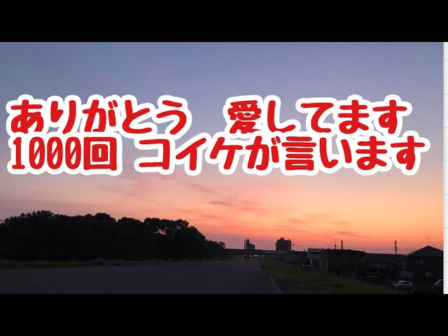 特別篇 ありがとう 愛してます 1000回 小池が言います チャンネル登録者数1000人達成記念 Youtube 特別篇 ありがとう 愛してます 1000回 小池が言います チャンネル登録者数1000人達成記念 Youtube