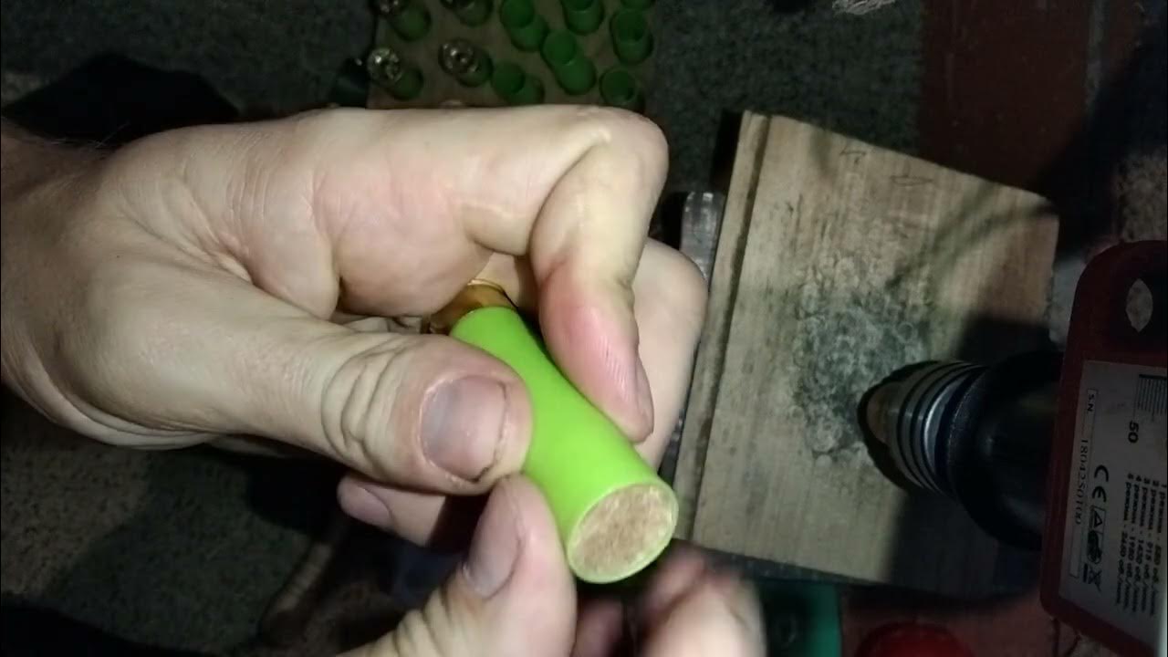 снарижение патрона тройка дробь и 28 грам - YouTube