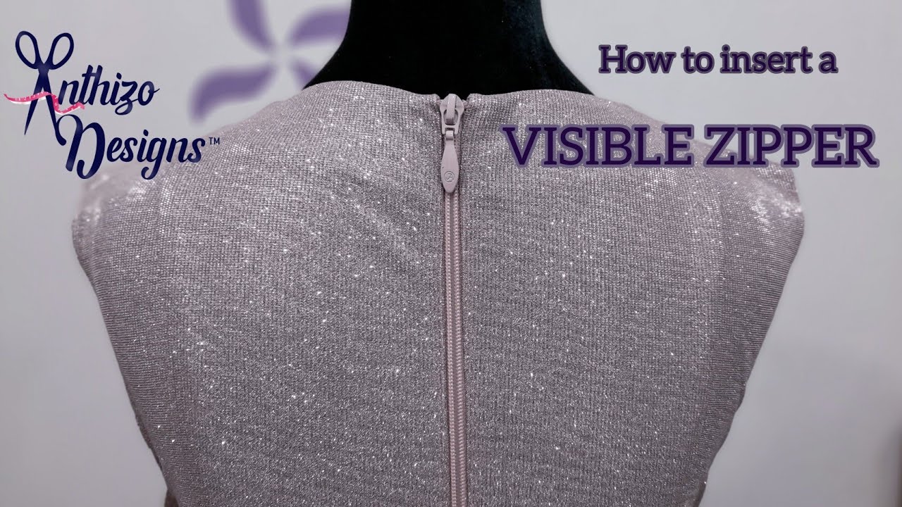 How To Insert a Visible Zipper YouTube