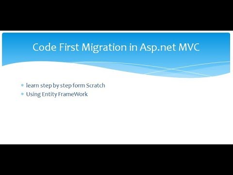 Code First Migrations in Entity Framework - YouTube