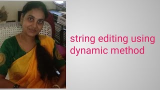 String editing problem|| string editing problem using dynamic method || minimum string editing