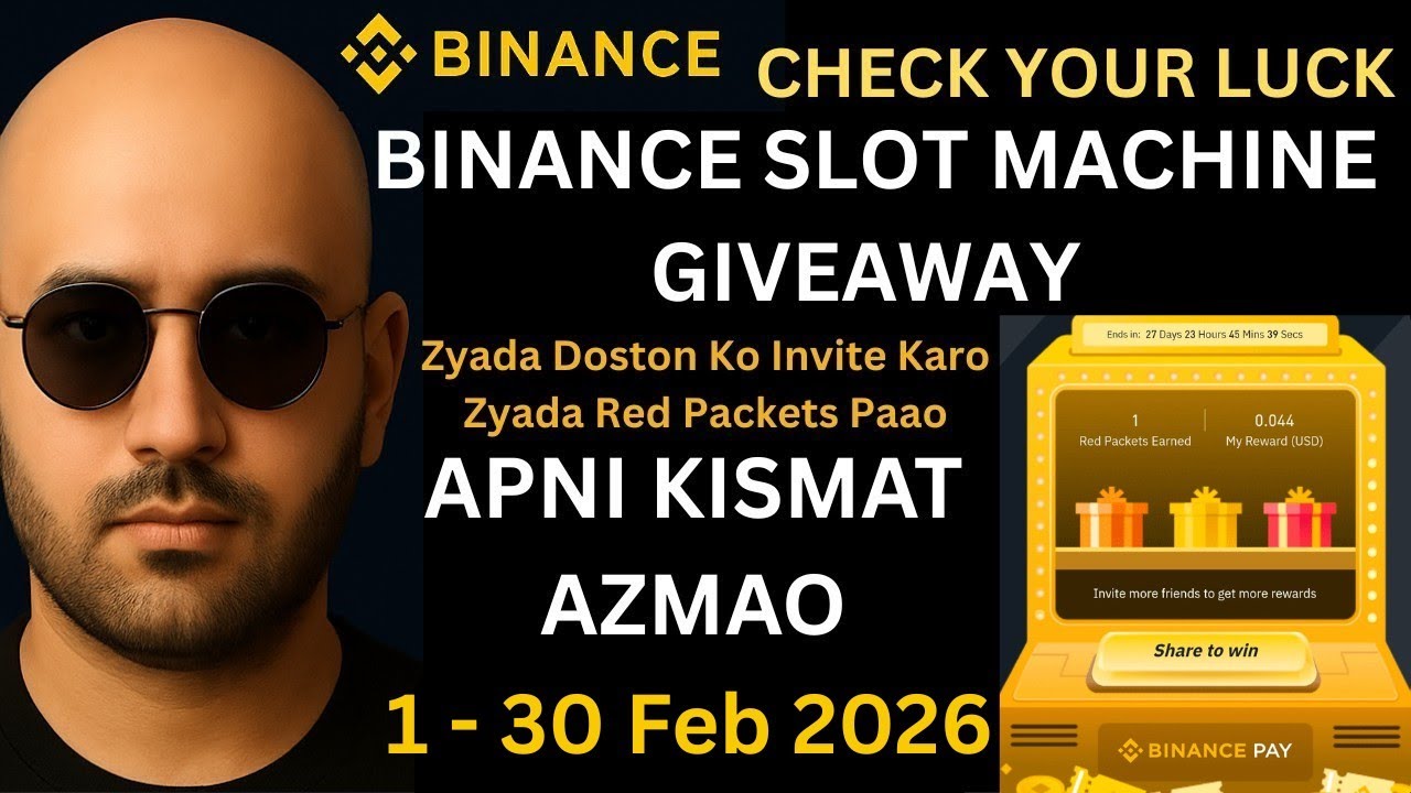 🔥 Binance Red Packet Giveaway 2026 🎰 | Spin & Win Free Crypto Rewards 💰 | Binance Slot Machine Event
