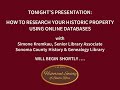 How to research your historic property using online databases