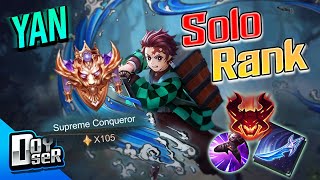 RoV:Yan ออฟเลน ในRank Supreme 105 ดาว(Solo) - Doyser