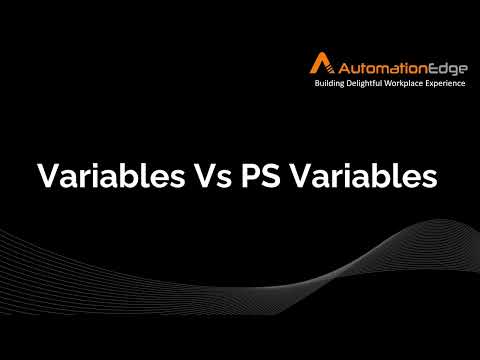 Variables Vs PS Variables