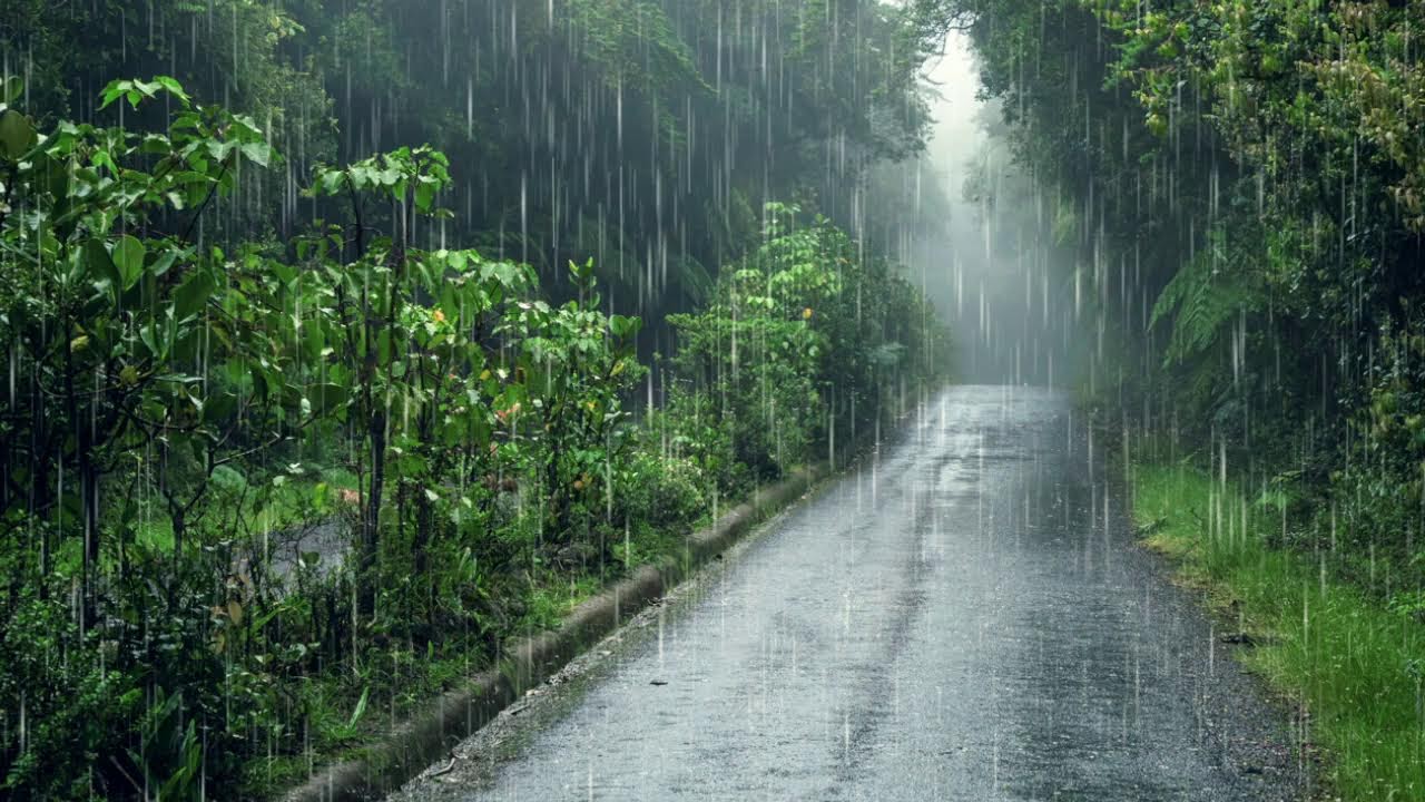 Ruido Blanco de Lluvia en el Bosque 🌧️ Sonido Natural para Relajarse y ...