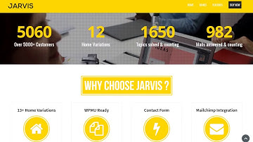 Jarvis - Onepage Parallax WordPress Theme
