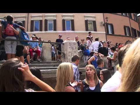 Throwing Coins Into The Trevi Fountain [Italy 2011 Videos 17/45]