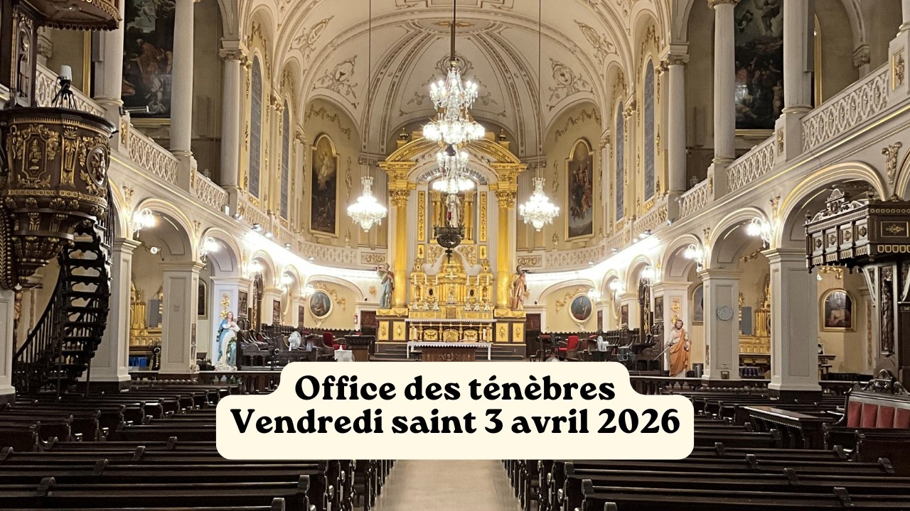 Office des ténèbres - Vendredi 3 avril 2026