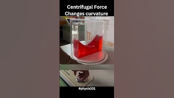 How the curvature of liquid changes | Demonstration of Centrifugal Force #physics #shorts
