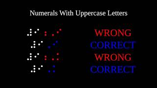 Unified English Braille, Video 4: Numerals (Part 2: The Letter Sign)