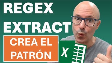 ✅ Función REGEXEXTRACT en #excel - Como crear la EXPRESIÓN REGULAR