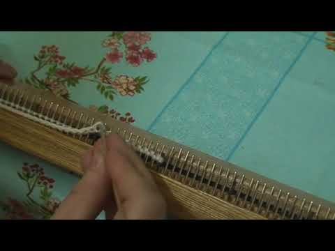1 Урок Вязальная машинка Буковинка 1 й ряд