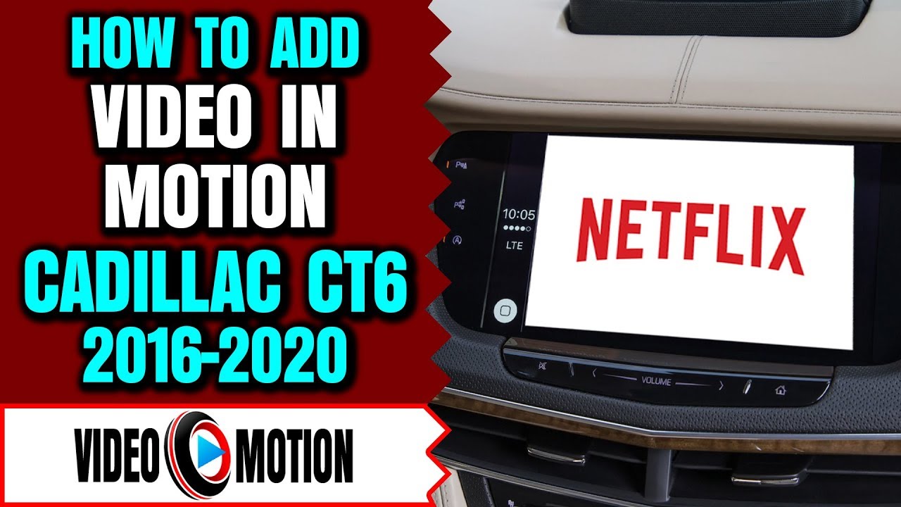 Cadillac CT6 20162019 CUE Video In Motion Bypass, DVD In Motion, Navigation In Motion, GM