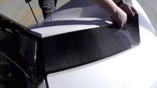 Tufskinz Carbon Fiber Hood Panel Accent Kit Install for the Polaris Slingshot