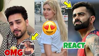 Jannat Zubair Using Haryanvi Slang Elvish Yadav | German Actress React on Virat Kohli , Elvish Yadav