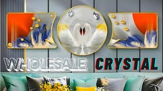 Beautiful Wholesale 3 Piece Set Crystal Photo Frame