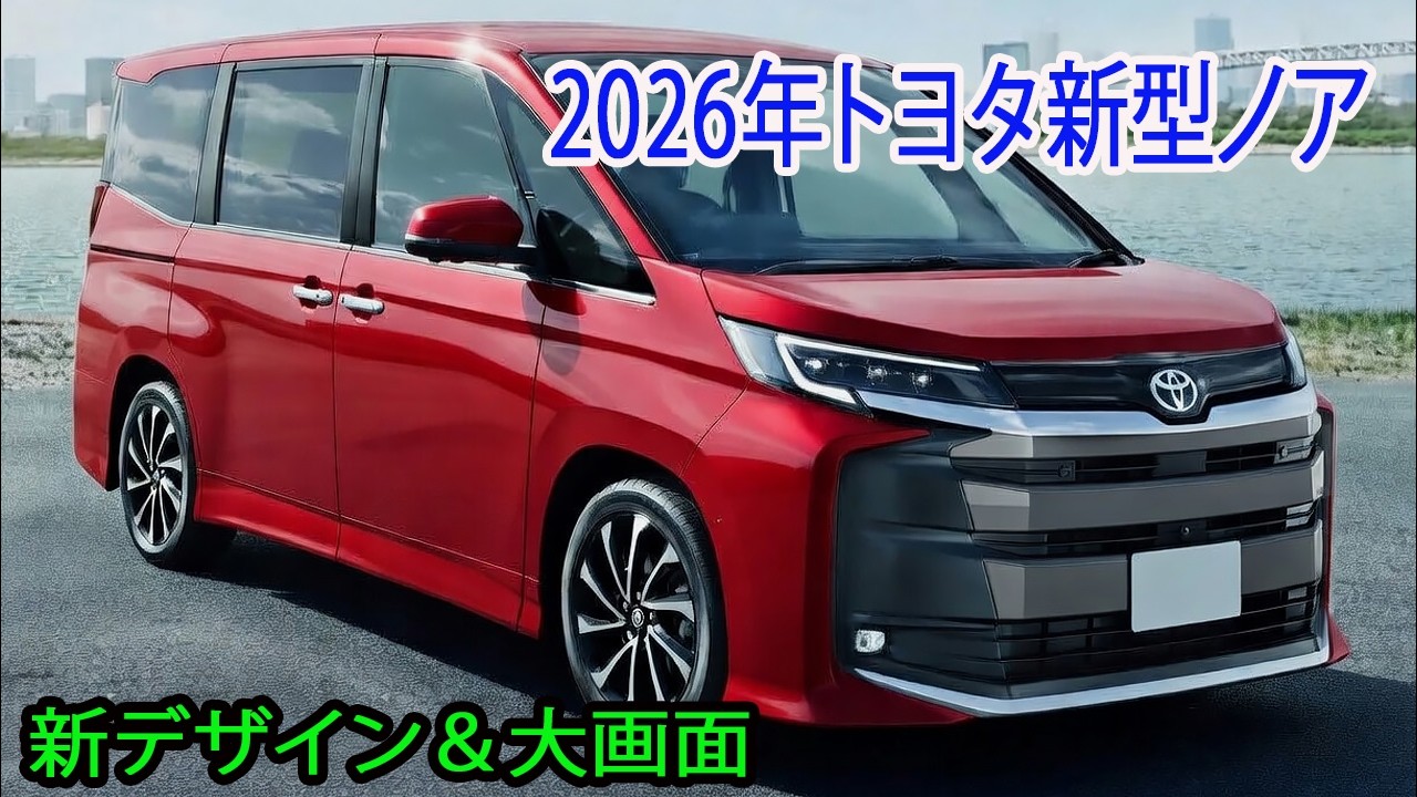 ノア❣️ Toyota's new Noah, undergoing a minor facelift, is scheduled for