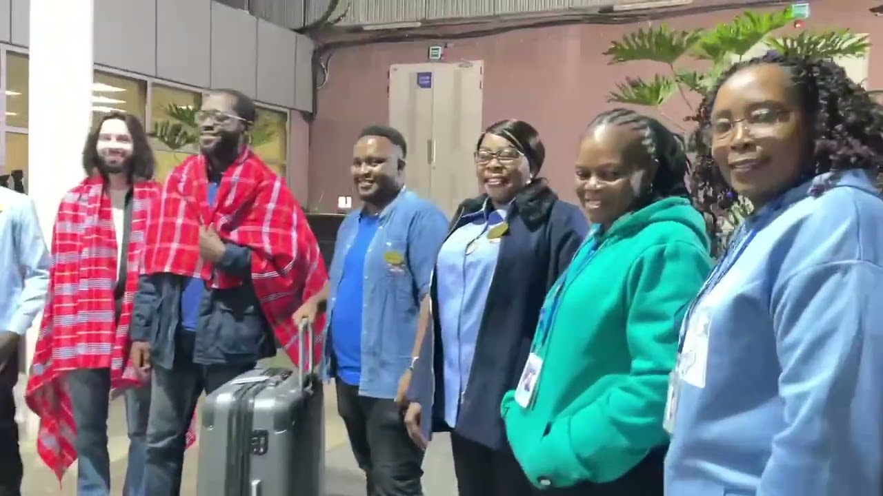 PROPHET FIDEL  TENGU ARRIVAL IN NAIROBI KENYA FROM CANADA AND THE TEAM FROM US