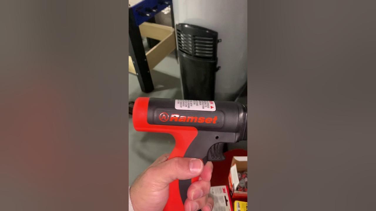 How to use RamSet .22 Caliber Powder Actuated Tool YouTube