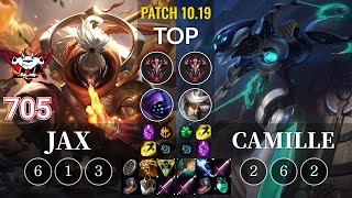 JDG 705 Jax vs Camille Top - KR Patch 10.19