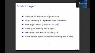 CS-E4740 Federated Learning - Course Outline