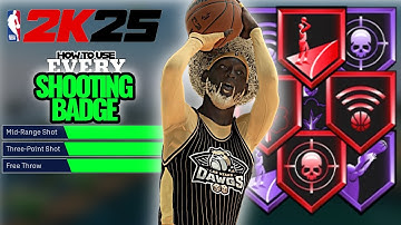 HOW TO USE EVERY SHOOTING BADGE #nba2k #tutorial