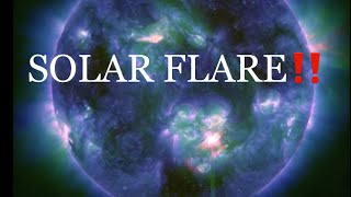 Strong Solar Flare Earth Facing Incoming Cme
