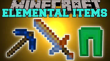 Minecraft: ELEMENTAL ITEMS MOD (THE POWER OF THE ELEMENTS!) Mod Showcase