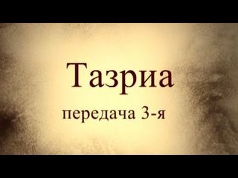 Тайны вечной книги. Тазриа, передача 3