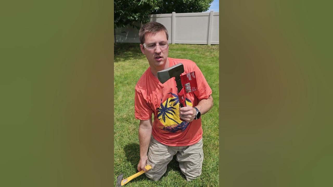 Milwaukee 16 inch splitting axe vs harbor freight hatchet YouTube