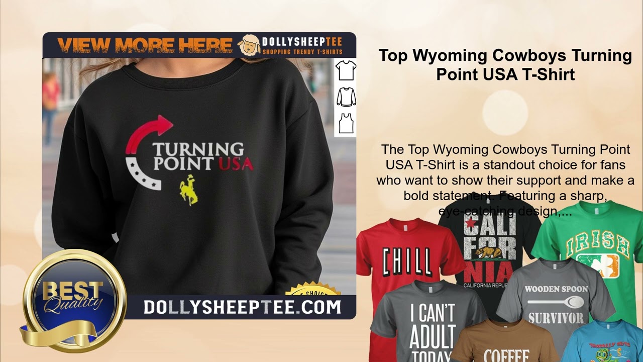 Top Wyoming Cowboys Turning Point USA T-Shirt
