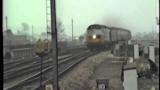 BR Class 50 50002 Superb passing Reading on parcels, 1987